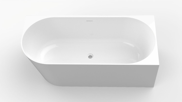 Wanna wolnostojąca przyścienna Carlo R 160 cm - elegancki design (jeżeli zdjęcie pokazuje ustawienie przy ścianie)